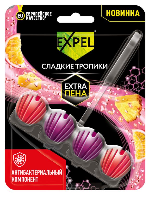 

Подвесной блок для унитаза Expel Сладкие тропики, 50 г