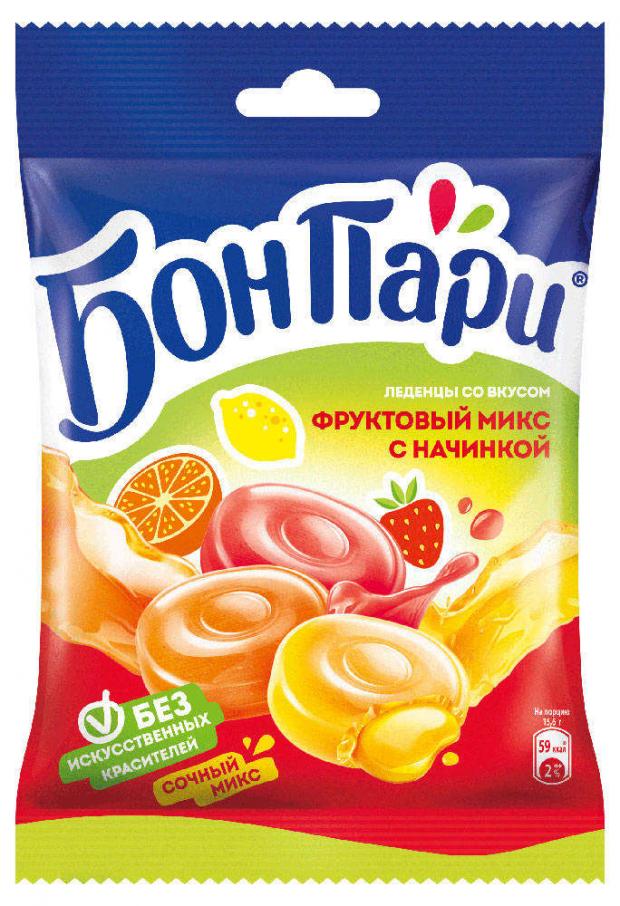

Леденцы «Бон Пари» фруктовый микс с начинкой, 75 г