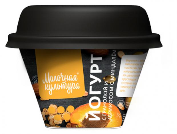 

Йогурт «Молочная культура» гранола с миндалем и абрикосом 2,7-3,5%, 215 г